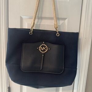 Michael Michael Kors AMY ROPE TOTE navy